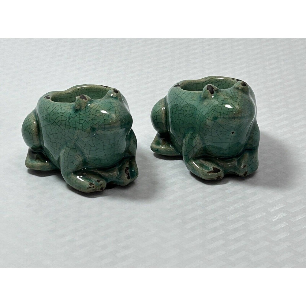 2 Frog‎ Tealight Candle Holders